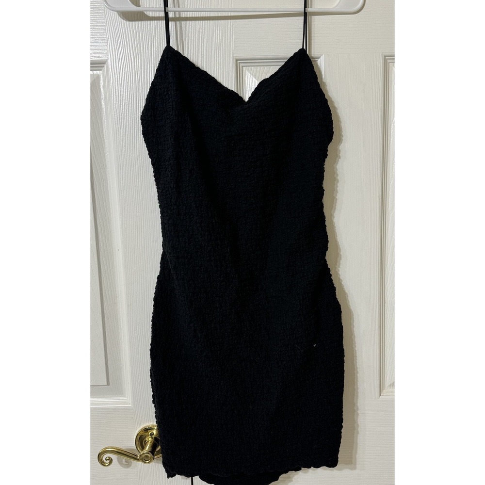 EUC Cotton Candy LA Women Black Casual Sexy Fully Lined Dress - Size L